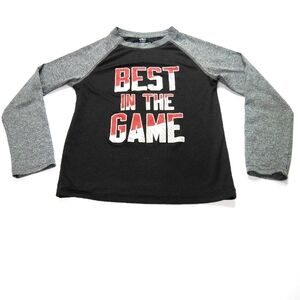 Atlethic Works Big Boys Small (6/7) Black Red White LongSleeve Graphic Shirt